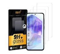 UNO' 3 Uds Protector de Pantalla de Cristal Templado Para Samsung Galaxy A35 5G y A55 5G, (6,5'') Ultraresistente, Dureza 9H, Antiarañazos, Anti-Huellas, Alta Sensibilidad, HD, Sin Burbujas.