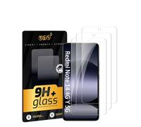 Uno' 3 Uds Protector De Pantalla De Cristal Templado Para Xiaomi Redmi Note 14 4G Y 5G Ultraresistente, Dureza 9h, Antiarañazos, Anti-huellas, Alta Sensibilidad, Transparencia Hd, Sin Burbujas