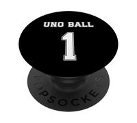 Uno Ball - Divertido sobreviviente de cáncer Testicular PopSockets PopGrip Adhesivo