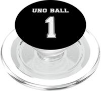 Uno Ball - Divertido sobreviviente de cáncer Testicular PopSockets PopGrip para MagSafe