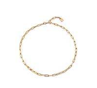 UNO de 50 | Cadena Corta de Aleación de Metales | Bañado en Oro 18K | Joya Artesanal | Diseño Creativo