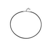 UNO de 50 | Colgante | Collar | Cuero Negro | Fornitura | Bañado En Plata De Ley | Joya Artesanal | Hecho en España