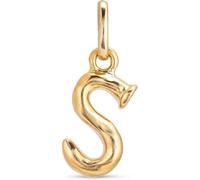 UNO de 50 Colgante Pequeño En Aleación De Metales Bañado En Oro De 18 K Con Forma De Letra S