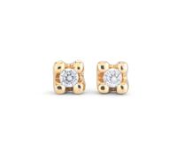 Uno de 50 Pendientes Bañados En Oro De 18K Con Circonita Blanca