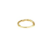 UNO de 50 Pulsera Bañada En Oro De 18K Con Cuentas Y Pieza Tubular