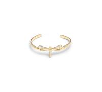 UNOde50 Pulsera De Aleación De Metales Bañado En Oro De 18 K Con Forma De Libélula Con Topacios