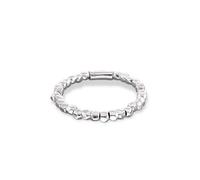 UNO de 50 | Pulsera de Bolas | de Cuentas | Bañada en Plata de Ley | Talla L | Joya Artesanal | Hecho en España