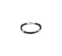 UNO de 50 | Pulsera de Cuero Bañada en Plata de Ley | Arandelas Decorativas | Joya Artesanal | Hecho a mano en España
