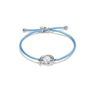 UNO de 50 | Pulsera de Hilo Azul con Perla Shell | Plata de Ley | Diseño Artesanal