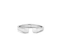 UNO de 50, Pulsera Rígida en Plata de Ley, Diseño Creativo Geométrico Artesanal, Joyería Moderna