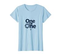 Uno de uno: Declaración de Identidad única para individuos Camiseta, Mujer, Azul Bebé, M