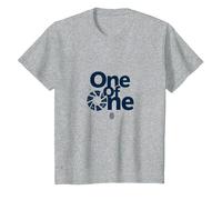 Uno de uno: Declaración de Identidad única para individuos Camiseta, Niños, Gris Jaspeado, 12 años