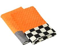 Uno Grace Place TEYO de neumáticos Burp Cloth, Negro, Blanco, Gris, Naranja