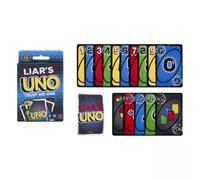 Mattel Games UNO del mentiroso Juego de Cartas para Adultos, niños, familias, Fiestas y Noches en Familia, supera a los demás Jugadores con mentiras y Trucos, JLH43