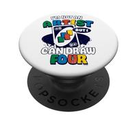 Uno - No Soy un Artista Pero Puedo Dibujar Cuatro PopSockets PopGrip Adhesivo