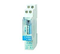 UNO QRD 24 V C.A.Interruptor HORARIO ANALOGICO 1 MODULO con Reserva Diario Interruptor 16(4) A