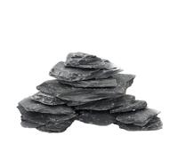 Unocho Roca de Pizarra Natural 4,5kg Plataforma de Descanso para Reptiles Piedras para Acuario decoración de terrario hábitats de Reptiles y Tortugas(5-15cm)