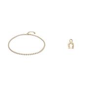 UNOde50 |Cadena con Bolas Continuas + Charm Signo del Zodiaco Leo | Bañado en Oro de 18k | Joya Artesanal |Hecho en España