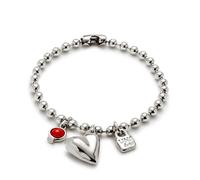 UNOde50 Pulsera de cadena con dos charms PUL2559ROJMTL M