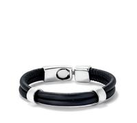 UNOde50 Pulsera doble de cuero PUL2489NGRMTL XL