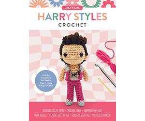 Unofficial Harry Styles Book and Crochet Kit: Includes Everything You Need to Make a Harry Amigurumi Doll - Four Colors of Yarn, Crochet Hook, ... Book (Unofficial Personality Crochet Kits)