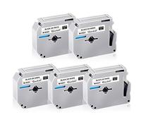 UNOKA Repuesto para Brother M K231 M-K231S M-K231BZ M-K231sbz 12mm 0.47 Cinta de impresión de etiquetas, trabajo de casete para Brother Label Maker PT-M95 PT-90 PT-65 PT-60 PT-55 PT-70, negro sobre