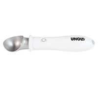 Unold 488990 Cuchara de helado calentada Carlo, tiempo de calentamiento corto, antiadherente, porción sin esfuerzo, muy ligera, cable de carga USB