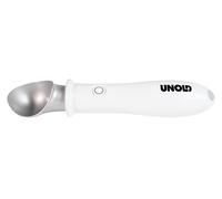Unold 488990 Cuchara de helado calentada Carlo, tiempo de calentamiento corto, antiadherente, porción sin esfuerzo, muy ligera, cable de carga USB