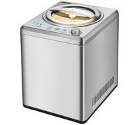Unold Máquina para hacer helados 48880 Profi Plus, 2,5 L, acero inoxidable, totalmente automática, compresor autoenfriable, pantalla LCD, temporizador, también para helados veganos, sin lactosa y con stevia