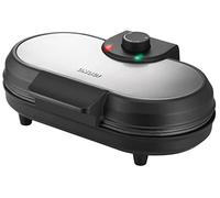Unold 48165 American - Panqueque doble para panqueques (acero inoxidable, antiadherente, 1000 W), color negro