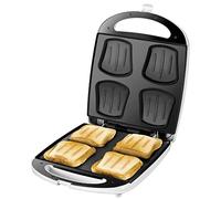 Unold Quadro - Sandwichera (Plata, Color blanco)