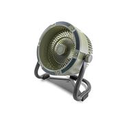 Unold Ventilador de mesa 86656 - Ventilador con batería para exterior e interior, funciona con pilas, uso flexible, hasta 12 horas de autonomía, 6000 mAh, 10 W, color verde