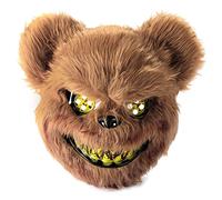 UNOLIGA Caretas Halloween Miedo, Mascara de Oso Animal, Máscara de Terror para Niño Adulto, Máscara Realistica para Halloween Carnaval Fiesta de Disfraces Cosplay Mascarada (Marrón)