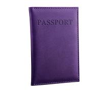 UnoSheng Bolsas para libros de costura para principiantes, protector de pasaporte, viaje dedicado, hermoso, organizador de tarjetas de identificación, bolsa para cubrir bolsas, coser mi bolso, morado,