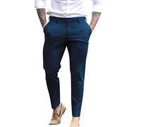 UnoSheng Pantalones para hombre, holgados, informales, pantalones deportivos engrosados para hombre, bolsillo de algodón, multicolor, pantalones de higiene grandes, pantalones de vela para hombre