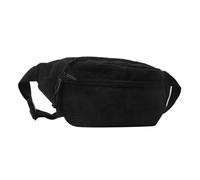 UnoSheng Riñonera de pana, bolsa deportiva de viaje para niñas y mujeres, riñonera para hombre, Black, Talla única