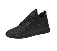 UnoSheng Zapatos de hombre negro deportivo botas de esquí ThickeningHiking Boot Warm Shoes Outdoor Ski Boots Thickening puntera de acero zapatos hombre, Negro , 38 EU