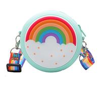 UnoSheng Zwei Taschen Damen Laptop, Mädchen, verstellbar, mehrfarbig, Umhängetasche für die Schule Nordlicht Taschen Damen, Gn2, Talla única