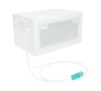 Unosuich Caja de terapia de hidrógeno/oxígeno para mascotas, nido nebulizador, cámara inhaladora para gatos y perros, funciona con generador de hidrógeno/oxígeno, alivia las dificultades respiratorias