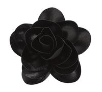 Unqiue - Broche de flores para solapa, elegante pin de tela de gran tamaño para profesionales de negocios y celebrantes de bodas, accesorio para cenar y fiestas