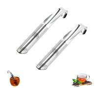 UNQLUX Stainless Steel Tea Strainer, 2022 New-Tea Infuser, Tea Filter with Hanging Hook, Stainless Steel Tea Diffuser for Loose Tea, Long-Handle Tea Strainers for Tea, Rose, Coffee, Spices, 2PCS