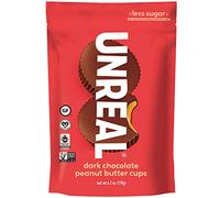 Unreal - Tazas oscuras de la mantequilla de cacahuete del chocolate - 4 oz.