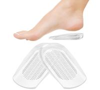 Unribeau Cojines de talón para aliviar el dolor de talón, insertos de gel para el alivio de la tendinitis de Aquiles y espolones del talón, proporcionan apoyo y amortiguación para hombres y mujeres (S