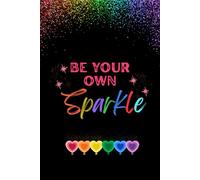 Unruled Notebook Journal, Paperback Journal (6"×9"), 170 pages, Motivational quote journal - Be your own sparkle