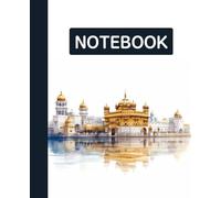 Unruled unlined notebook, blank plain notebook no lines, white paper, for writing, for work, 7x9, page numbering record, notes in school, university, ... home. For student.: palace reflected in water
