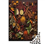 UNRXJZLVM Especias Puzzle De 1000 Piezas Rompecabezas 1000 Piezas para Adultos para Amantes o Amigos Rompecabezas Imposable 1000pcs (75x50cm)