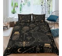 UNRXJZLVM Juego de Funda Nórdica 3D Impresión Mística Microfibra Decoración Dormitorio Conejo Celestial para Adultos y Jóvenes Single（140x200cm）