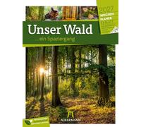 Unser Wald Wochenplaner Kalender 2027: Heimischer Natur-Wochenkalender im Hochformat (25x33 cm) | Mit Kreuzworträtseln, Sudokus & mehr