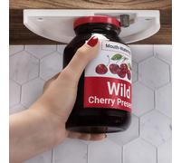 UNSKRU Jar Opener Under Cabinet Bottle Jar Lid Opener for Arthritis Weak Hands Seniors One Handed Easy Grip Universal