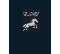 Unstoppable Momentum: Navy Blue Horse Mind Map & Ideas Journal: Large 8.5x11 Paperback Visual Thinking Notebook | 120 Pages with Guided Mind Map Templates & Notes | Achieve Success